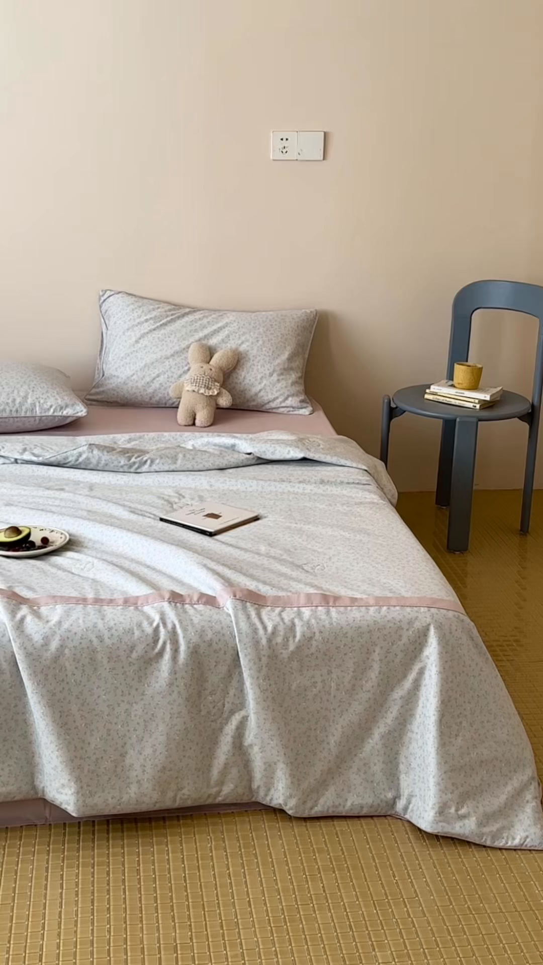 91家纺网 家纺一手货源 找家纺 一加一 2026新款活性印花透气工艺大豆夏被夏凉被空调被四件套-棉花叙 微光纪年