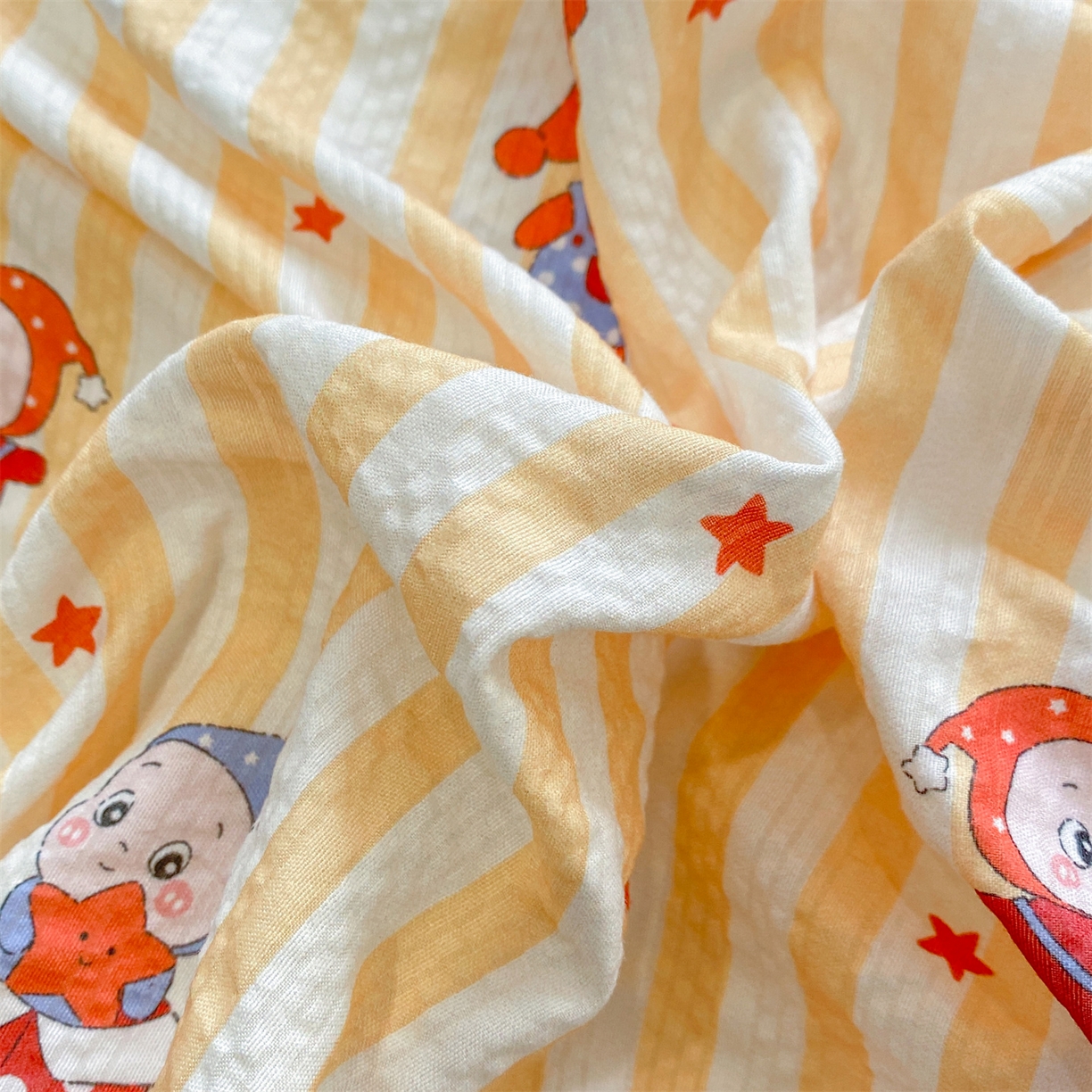 91家纺网 家纺一手货源 找家纺 （总）优贝家纺 2026新款云感双层纱皱皱纱花边四件套