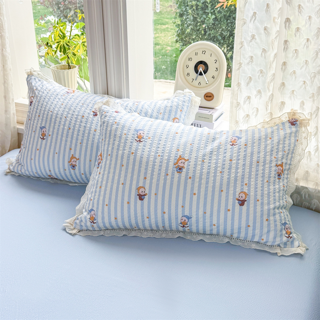 91家纺网 家纺一手货源 找家纺 （总）优贝家纺 2026新款云感皱皱纱韩系花边四件套