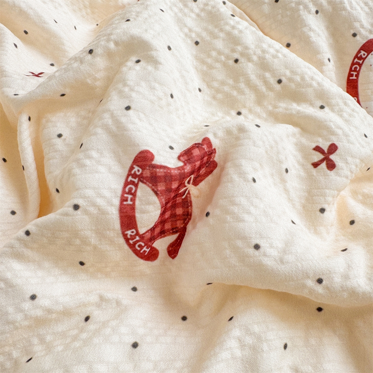 91家纺网 家纺一手货源 找家纺 优贝家纺 2026新款云感皱皱纱韩系花边四件套 马上有钱