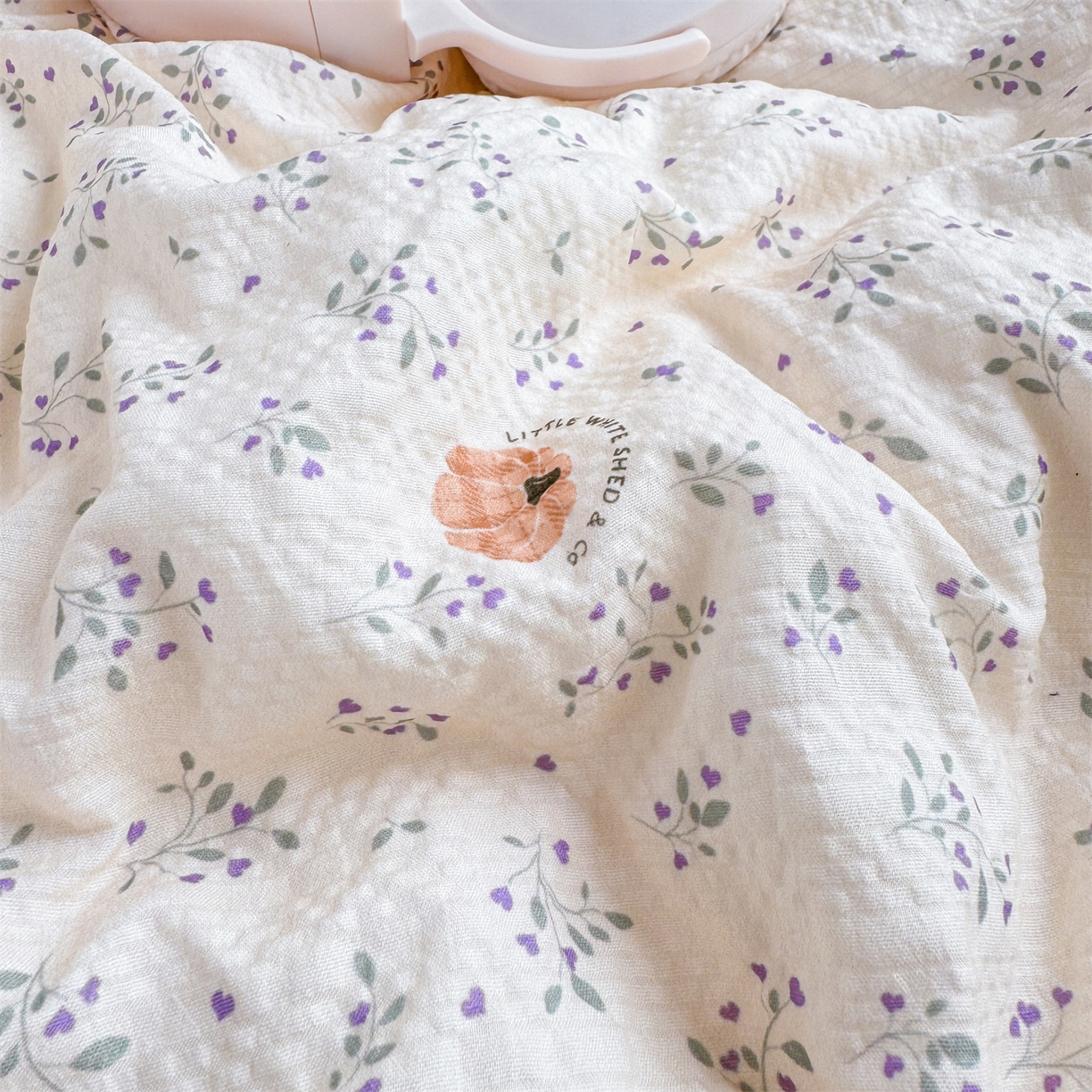 91家纺网 家纺一手货源 找家纺 优贝家纺 2026新款云感皱皱纱韩系花边四件套 柔诗意