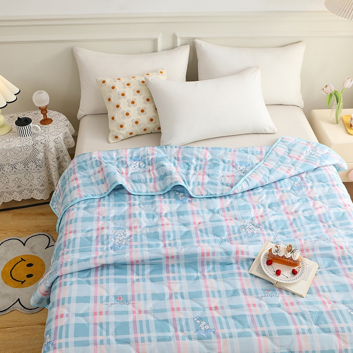 91家纺网 家纺一手货源 找家纺 （总）好欣怡家纺 2026新款超声波磨毛印花夏凉被