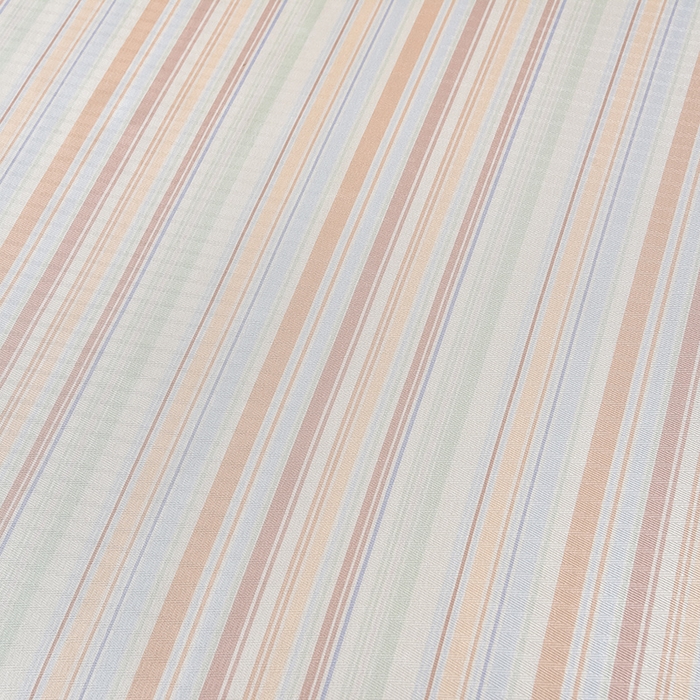 91家纺网 家纺一手货源 找家纺 念家居 2026新款轻奢可机洗水洗床单款高密大版斜纹冰丝凉席三件套 粉蓝条纹