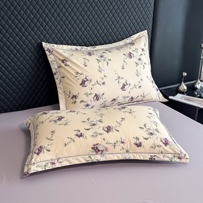 91家纺网 家纺一手货源 找家纺 赛丽雅 2026新款拼角轻奢冰丝凉感夏被四件套 安妮