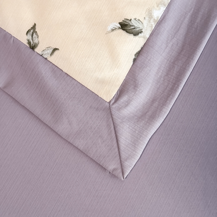 91家纺网 家纺一手货源 找家纺 赛丽雅 2026新款拼角轻奢冰丝凉感夏被四件套 安妮