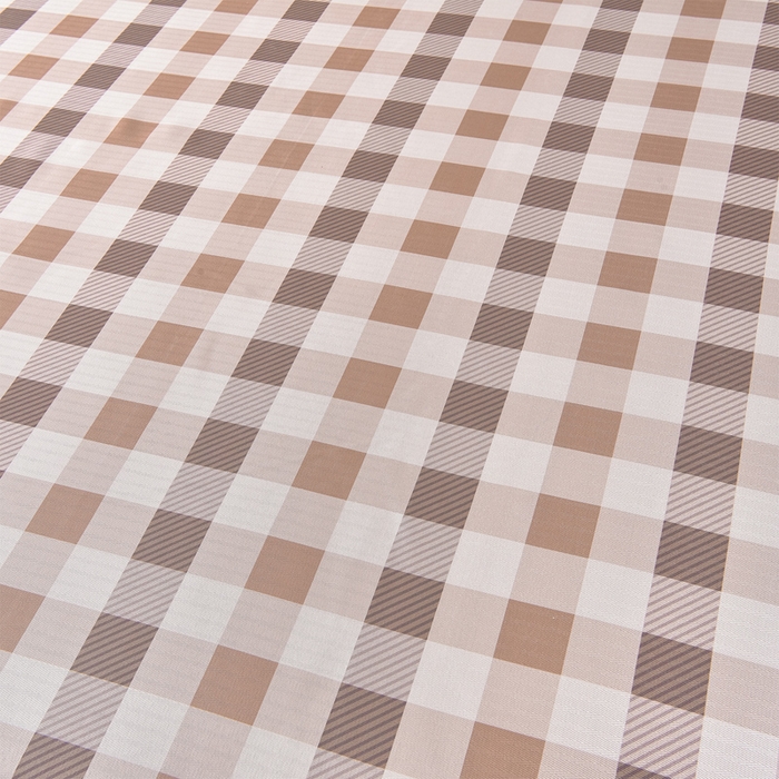 91家纺网 家纺一手货源 找家纺 念家居 2026新款轻奢可机洗水洗床单款高密大版斜纹冰丝凉席三件套 粉棕格纹