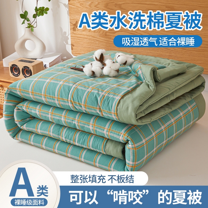 91家纺网 家纺一手货源 找家纺 （总）牛魔王家居 2026新款A类水洗棉新疆棉花夏被 被子被芯