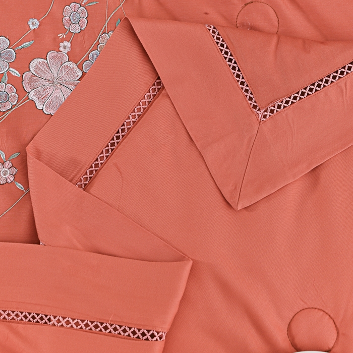 91家纺网 家纺一手货源 找家纺 太阳羽家纺 2026新款天丝绣花镂空夏被夏凉被空调被--深呼吸 深呼吸-橘色
