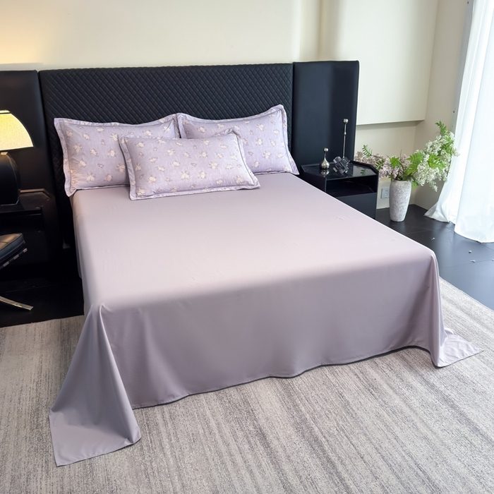 91家纺网 家纺一手货源 找家纺 赛丽雅 2026新款拼角轻奢冰丝凉感夏被四件套 苏梨