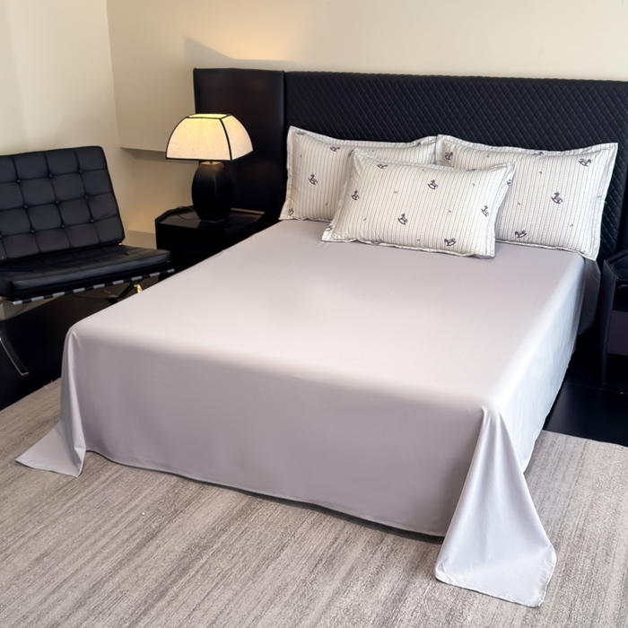 91家纺网 家纺一手货源 找家纺 赛丽雅 2026新款拼角轻奢冰丝凉感夏被四件套 摇摇马