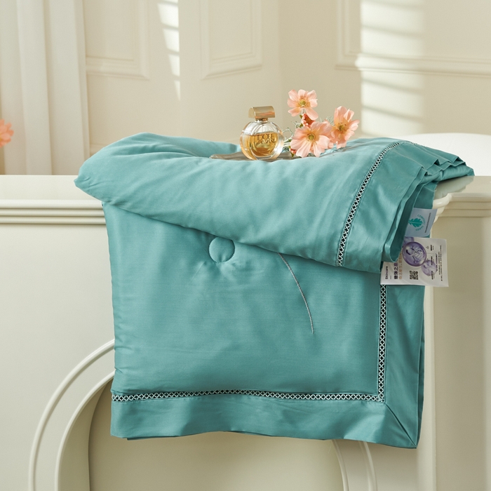 91家纺网 家纺一手货源 找家纺 （总）太阳羽家纺 2026新款天丝绣花镂空夏凉被空调被深睡眠夏被