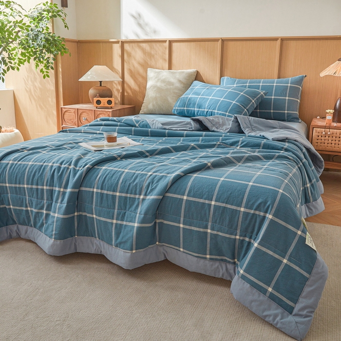 91家纺网 家纺一手货源 找家纺 牛魔王家居 2026新款A类水洗棉新疆棉花夏被 被子被芯 马卡龙