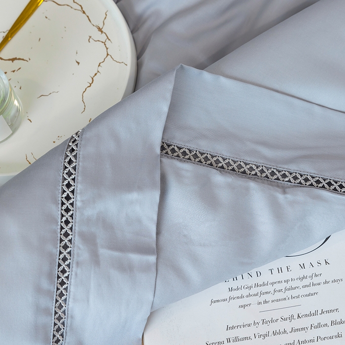 91家纺网 家纺一手货源 找家纺 太阳羽家纺 2026新款60支天丝提花镂空夏被夏凉被空调被冰豆系列 冰豆-轻奢灰