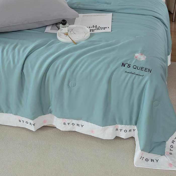 91家纺网 家纺一手货源 找家纺 太阳羽家纺 2026新款60支天丝提花镂空夏被夏凉被空调被艾诺维系列 艾诺维-兰