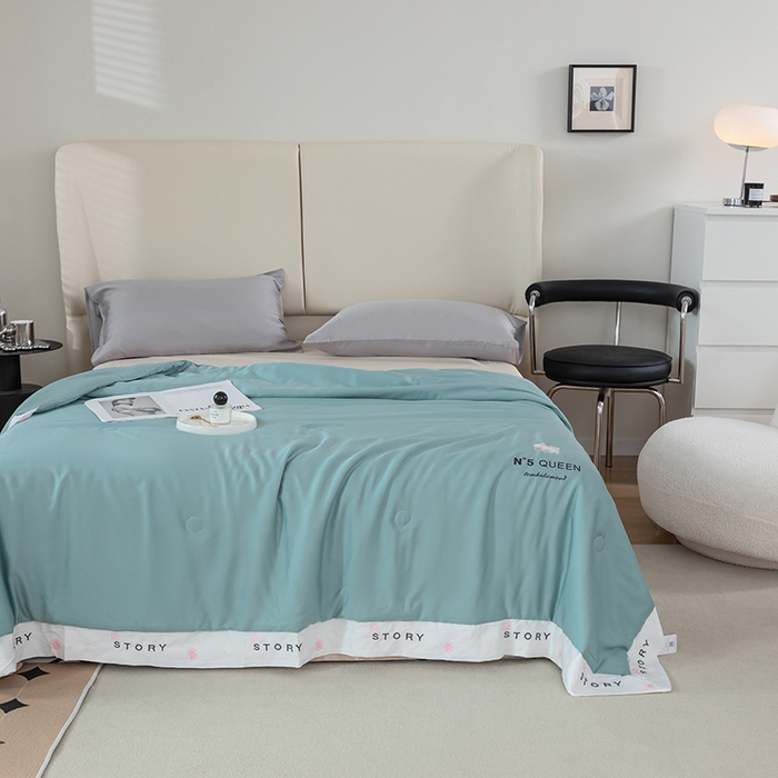 91家纺网 家纺一手货源 找家纺 太阳羽家纺 2026新款60支天丝提花镂空夏被夏凉被空调被艾诺维系列 艾诺维-兰