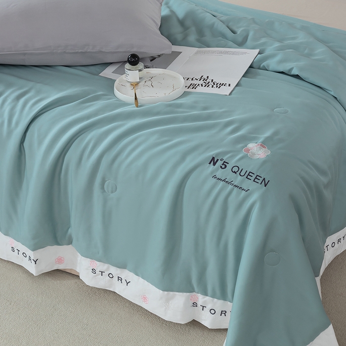 91家纺网 家纺一手货源 找家纺 太阳羽家纺 2026新款60支天丝提花镂空夏被夏凉被空调被艾诺维系列 艾诺维-兰