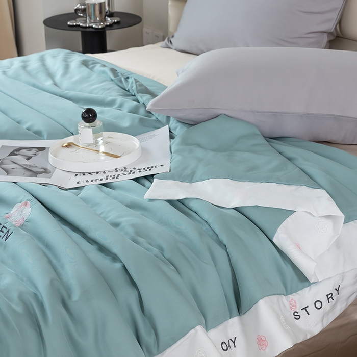 91家纺网 家纺一手货源 找家纺 太阳羽家纺 2026新款60支天丝提花镂空夏被夏凉被空调被艾诺维系列 艾诺维-兰