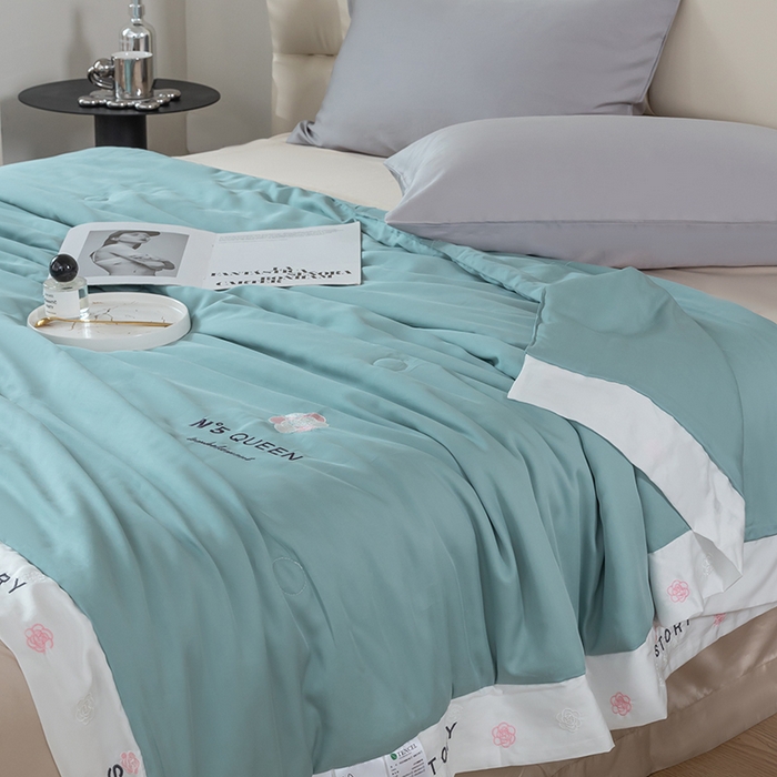 91家纺网 家纺一手货源 找家纺 太阳羽家纺 2026新款60支天丝提花镂空夏被夏凉被空调被艾诺维系列 艾诺维-兰