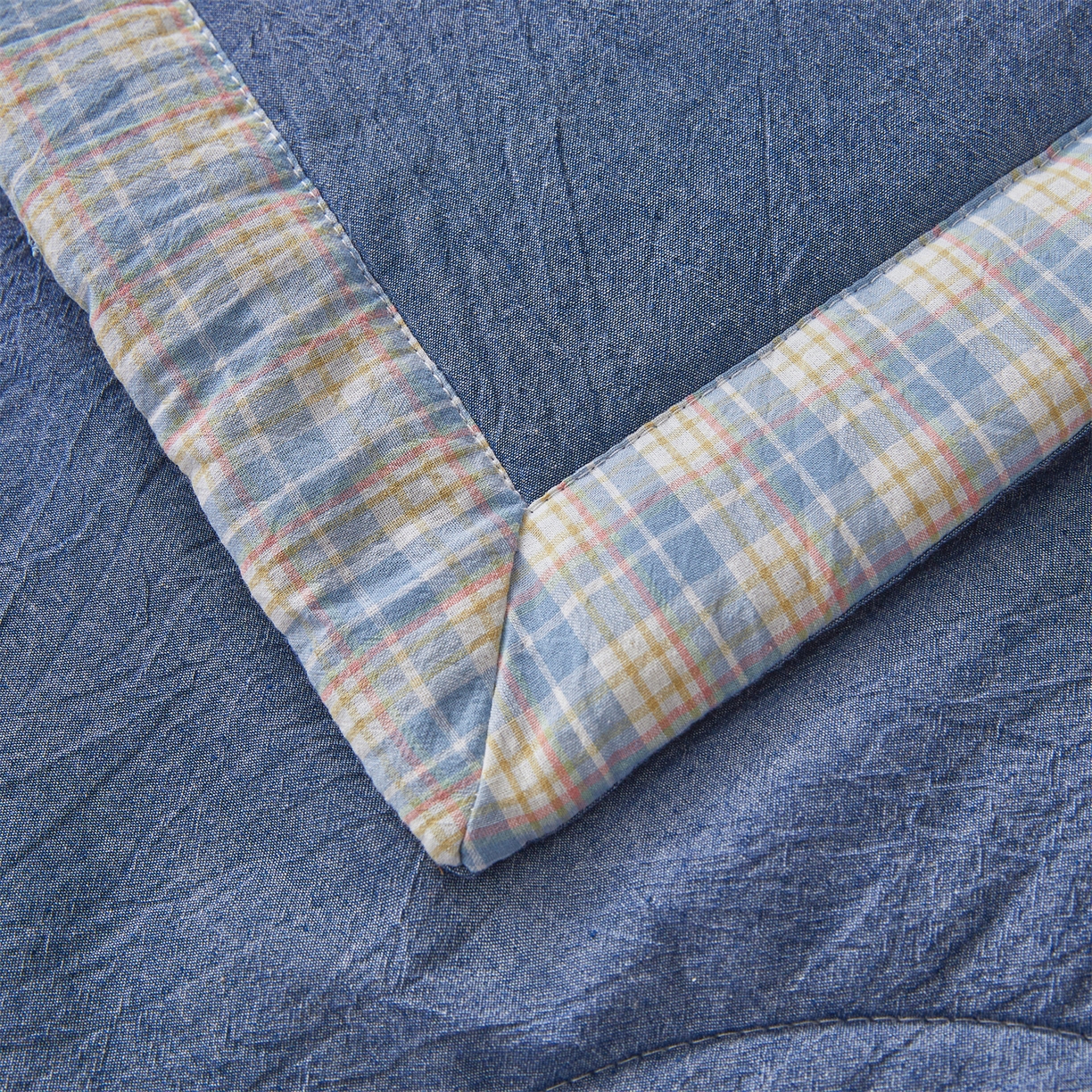 91家纺网 家纺一手货源 找家纺 2026新款A类里外全棉夏凉被100%新疆棉纯棉全棉填充烫画款空调被夏被 全棉烫画-海洋蓝