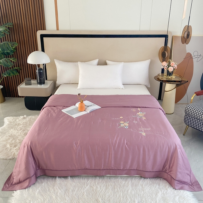 91家纺网 家纺一手货源 找家纺 （总）太阳羽家纺 2026新款亲肤柔软柠檬天丝夏被被子被芯