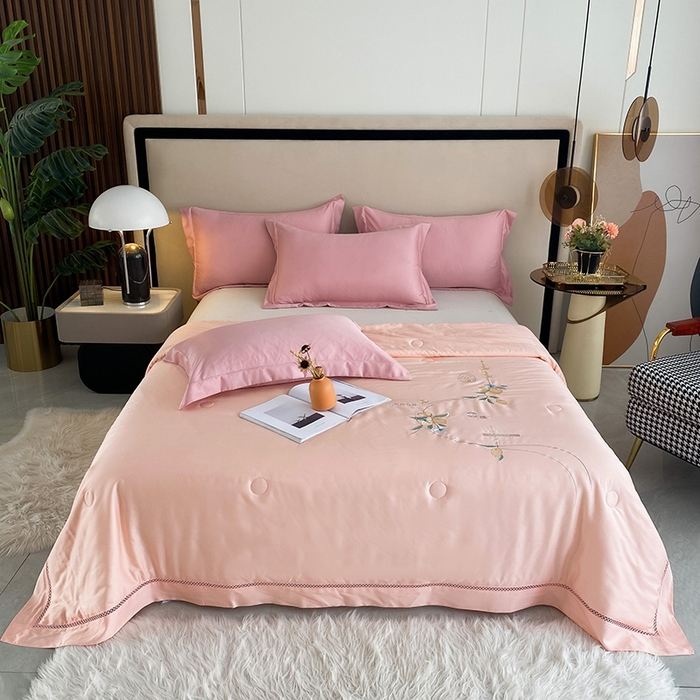 91家纺网 家纺一手货源 找家纺 （总）太阳羽家纺 2026新款亲肤柔软柠檬天丝夏被被子被芯