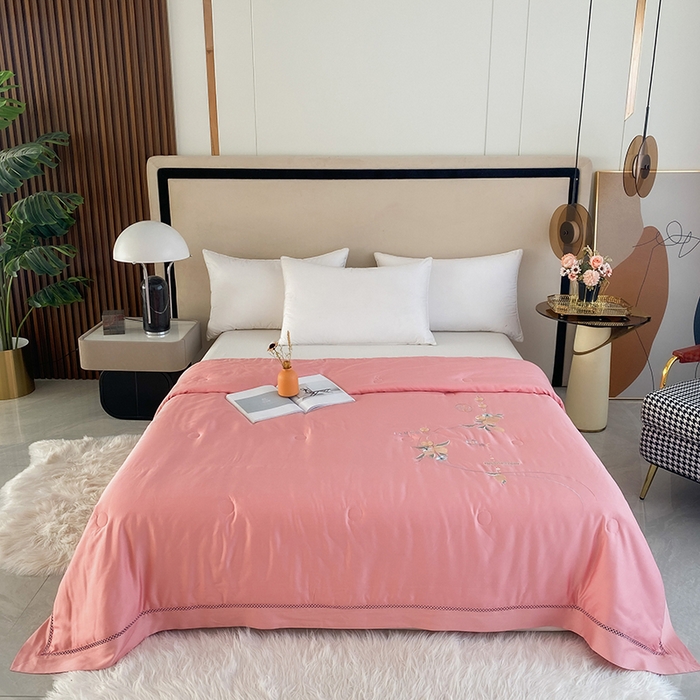 太阳羽家纺 2026新款亲肤柔软柠檬天丝夏被被子被芯 柠檬-暗红