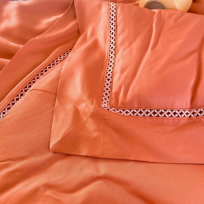 91家纺网 家纺一手货源 找家纺 太阳羽家纺 2026新款亲肤柔软柠檬天丝夏被被子被芯 柠檬-橙色