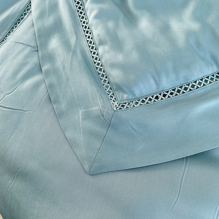 91家纺网 家纺一手货源 找家纺 太阳羽家纺 2026新款亲肤柔软柠檬天丝夏被被子被芯 柠檬-海洋蓝