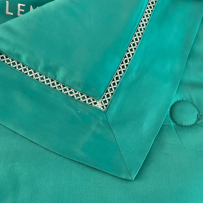 91家纺网 家纺一手货源 找家纺 太阳羽家纺 2026新款亲肤柔软柠檬天丝夏被被子被芯 柠檬-孔雀绿