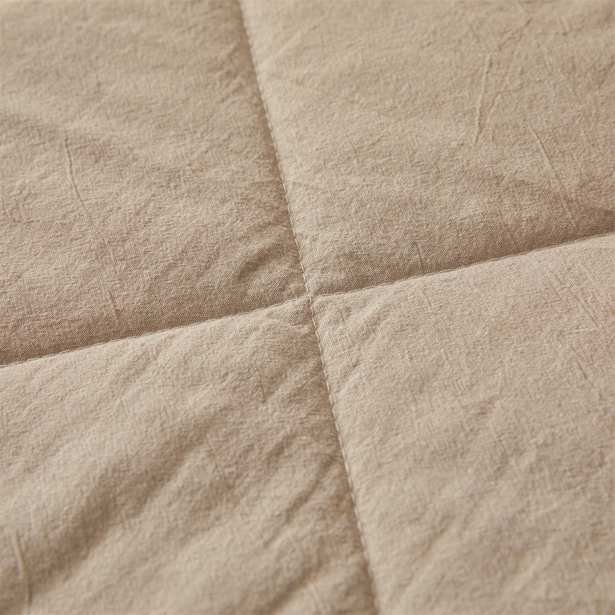 91家纺网 家纺一手货源 找家纺 2026新款A类里外全棉夏凉被100%新疆棉纯棉全棉填充烫画款空调被夏被 全棉烫画-沙漠咖