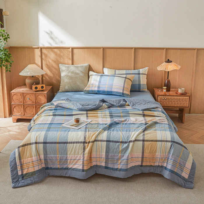 91家纺网 家纺一手货源 找家纺 牛魔王家居 2026新款A类水洗棉新疆棉花夏被 被子被芯 晚秋