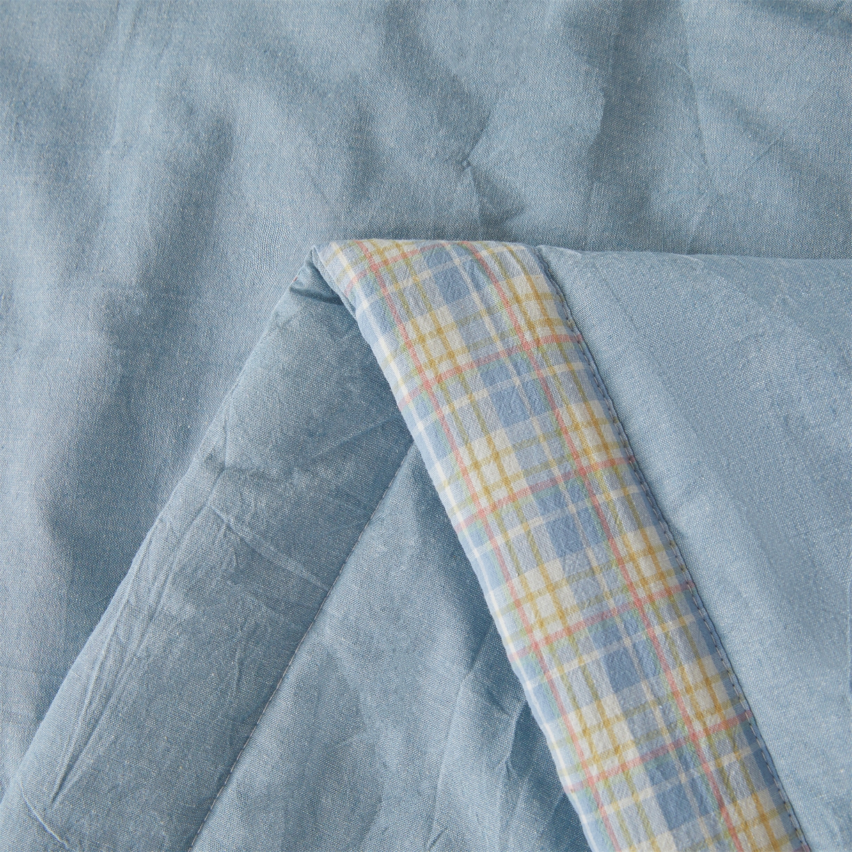 91家纺网 家纺一手货源 找家纺 2026新款A类里外全棉夏凉被100%新疆棉纯棉全棉填充烫画款空调被夏被 全棉烫画-天空蓝