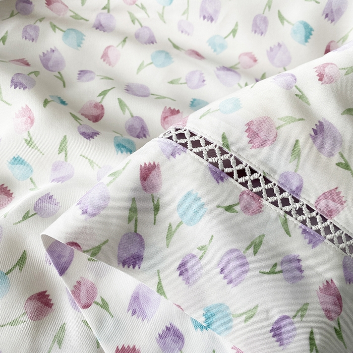 91家纺网 家纺一手货源 找家纺 太阳羽家纺 2026新款铂金莱赛尔天丝印花夏凉被镂空花边空调被夏被 曼琳米