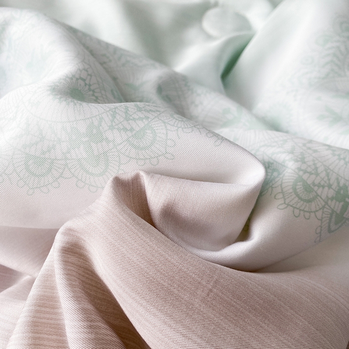 91家纺网 家纺一手货源 找家纺 太阳羽家纺 2026新款铂金莱赛尔天丝印花夏凉被镂空花边空调被夏被 可夏