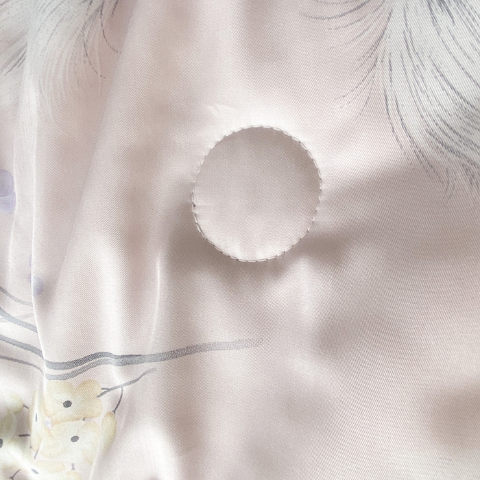 91家纺网 家纺一手货源 找家纺 太阳羽家纺 2026新款铂金莱赛尔天丝印花夏凉被镂空花边空调被夏被 叶叶情丝