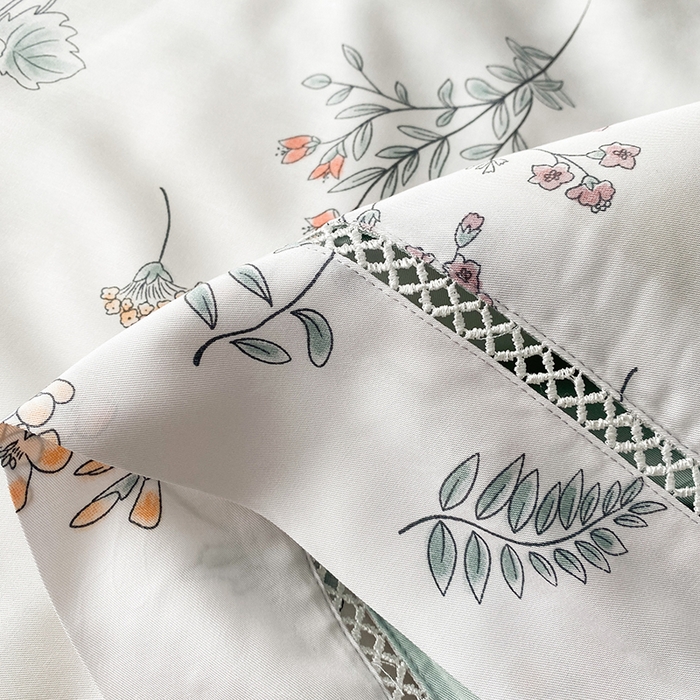 91家纺网 家纺一手货源 找家纺 太阳羽家纺 2026新款铂金莱赛尔天丝印花夏凉被镂空花边空调被夏被 棉朵