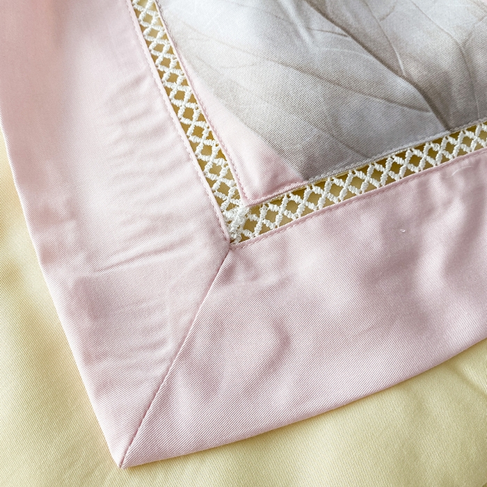 91家纺网 家纺一手货源 找家纺 太阳羽家纺 2026新款铂金莱赛尔天丝印花夏凉被镂空花边空调被夏被 玲珑叶