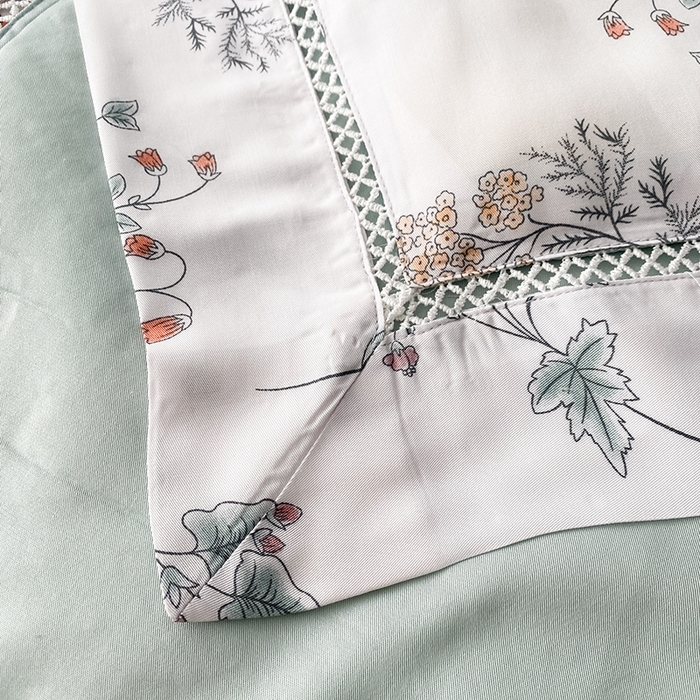 91家纺网 家纺一手货源 找家纺 太阳羽家纺 2026新款铂金莱赛尔天丝印花夏凉被镂空花边空调被夏被 棉朵