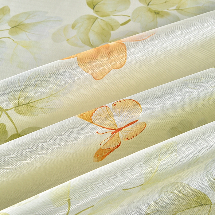 91家纺网 家纺一手货源 找家纺 念家居 2026新款轻奢可机洗水洗床单款高密大版斜纹冰丝凉席三件套 浅绿碎花