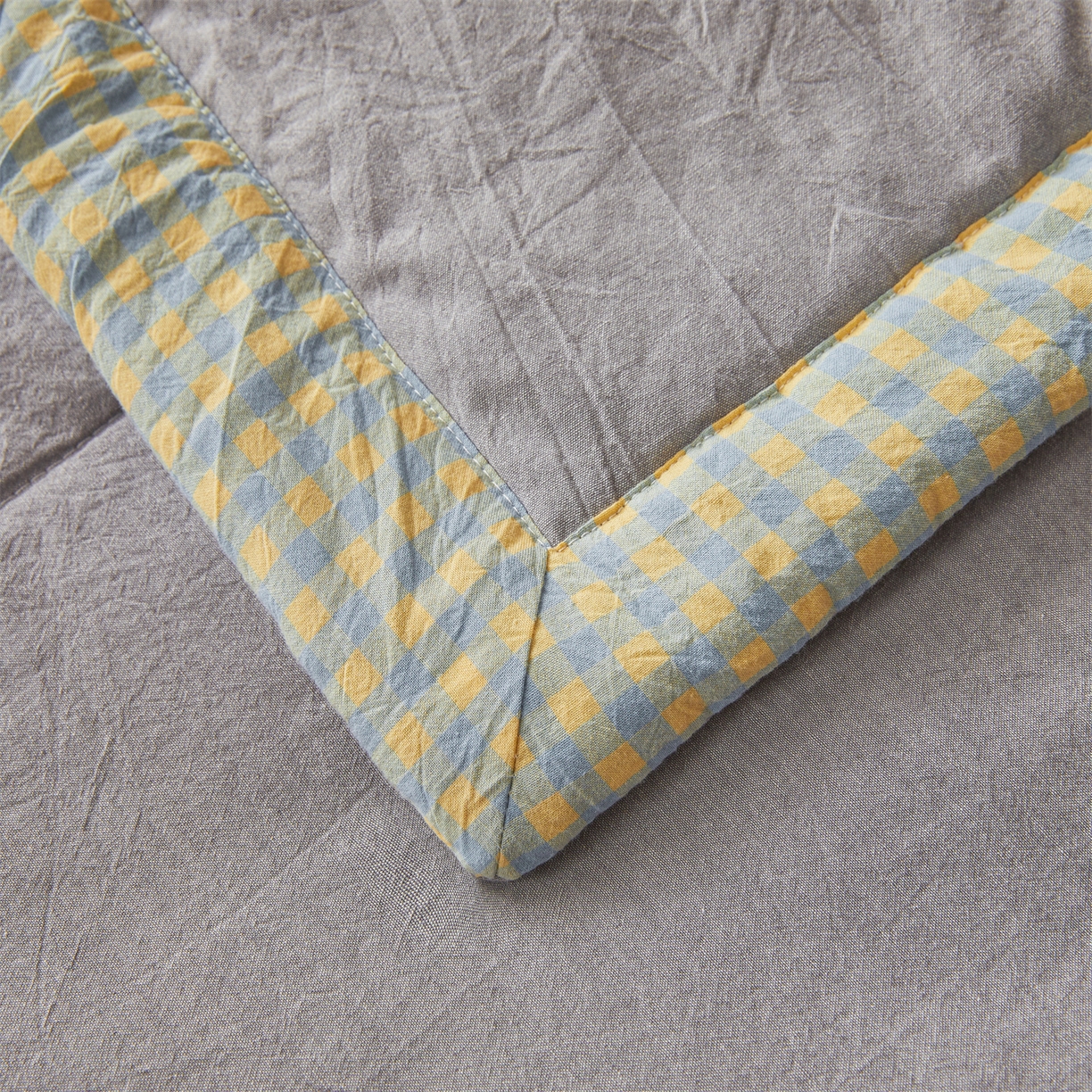 91家纺网 家纺一手货源 找家纺 2026新款A类里外全棉夏凉被100%新疆棉纯棉全棉填充烫画款空调被夏被 全棉烫画-月光灰