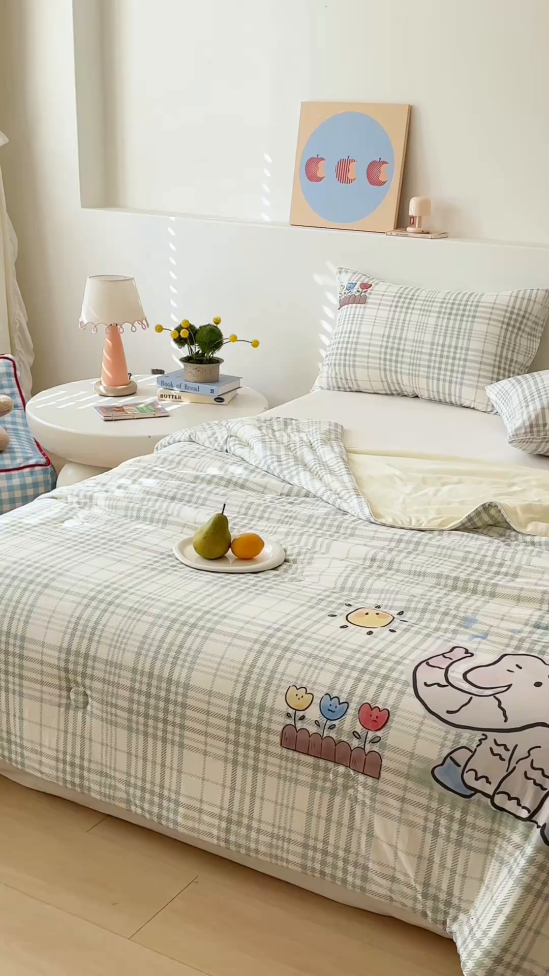 91家纺网 家纺一手货源 找家纺 朵希曼 2026年牛奶针织棉大版卡通夏被夏凉被空调被 象趣花园