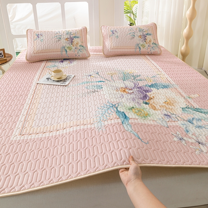 91家纺网 家纺一手货源 找家纺 （总）美丽折家纺 2026新款0.6厚乳胶凉席印花系列