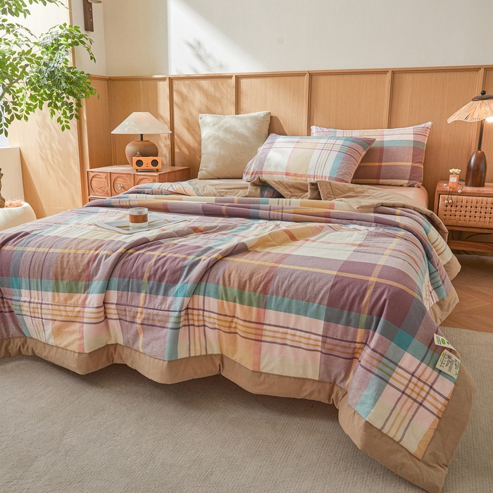 91家纺网 家纺一手货源 找家纺 牛魔王家居 2026新款A类水洗棉新疆棉花夏被 被子被芯 旭日