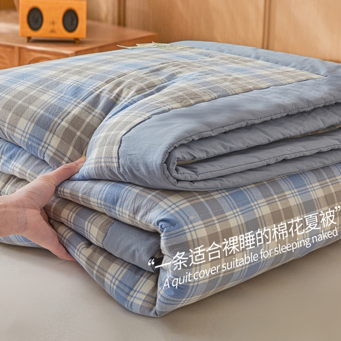 91家纺网 家纺一手货源 找家纺 牛魔王家居 2026新款A类水洗棉新疆棉花夏被 被子被芯 雅尚