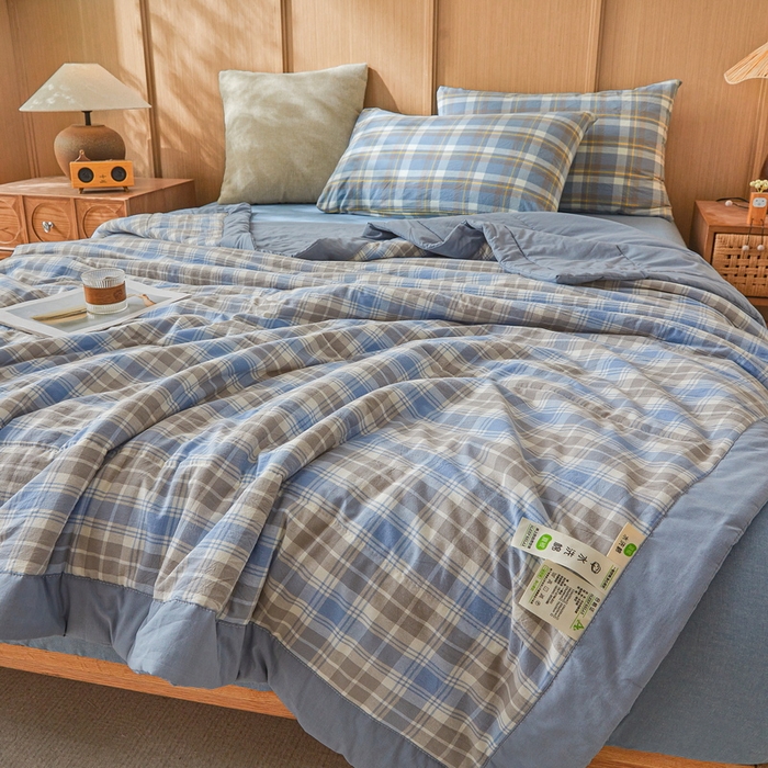 91家纺网 家纺一手货源 找家纺 牛魔王家居 2026新款A类水洗棉新疆棉花夏被 被子被芯 雅尚