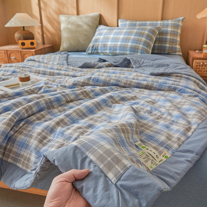 91家纺网 家纺一手货源 找家纺 牛魔王家居 2026新款A类水洗棉新疆棉花夏被 被子被芯 雅尚