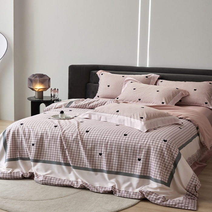 91家纺网 家纺一手货源 找家纺 （总）金奇达家纺 2026新款茧养天丝棉四件套-甜心