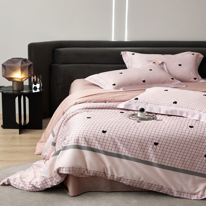 91家纺网 家纺一手货源 找家纺 金奇达家纺 2026新款茧养天丝棉四件套-甜心 甜心-樱花粉