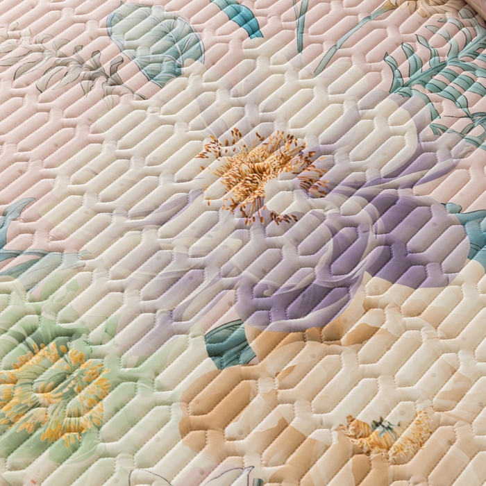 91家纺网 家纺一手货源 找家纺 美丽折家纺 2026新款凉感丝乳胶凉席款 乳胶凉席三件套 施华洛风情