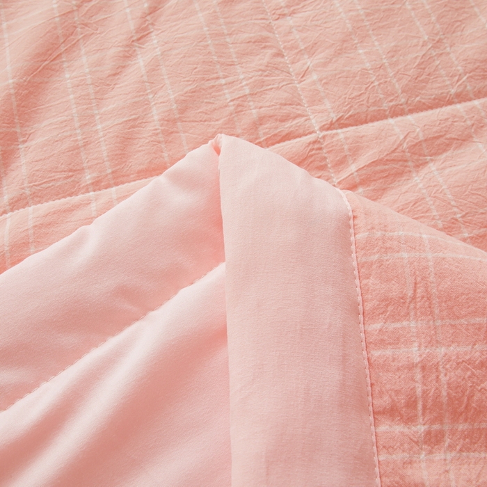 91家纺网 家纺一手货源 找家纺 牛魔王家居 2026新款A类水洗棉新疆棉花夏被 被子被芯 海棠粉